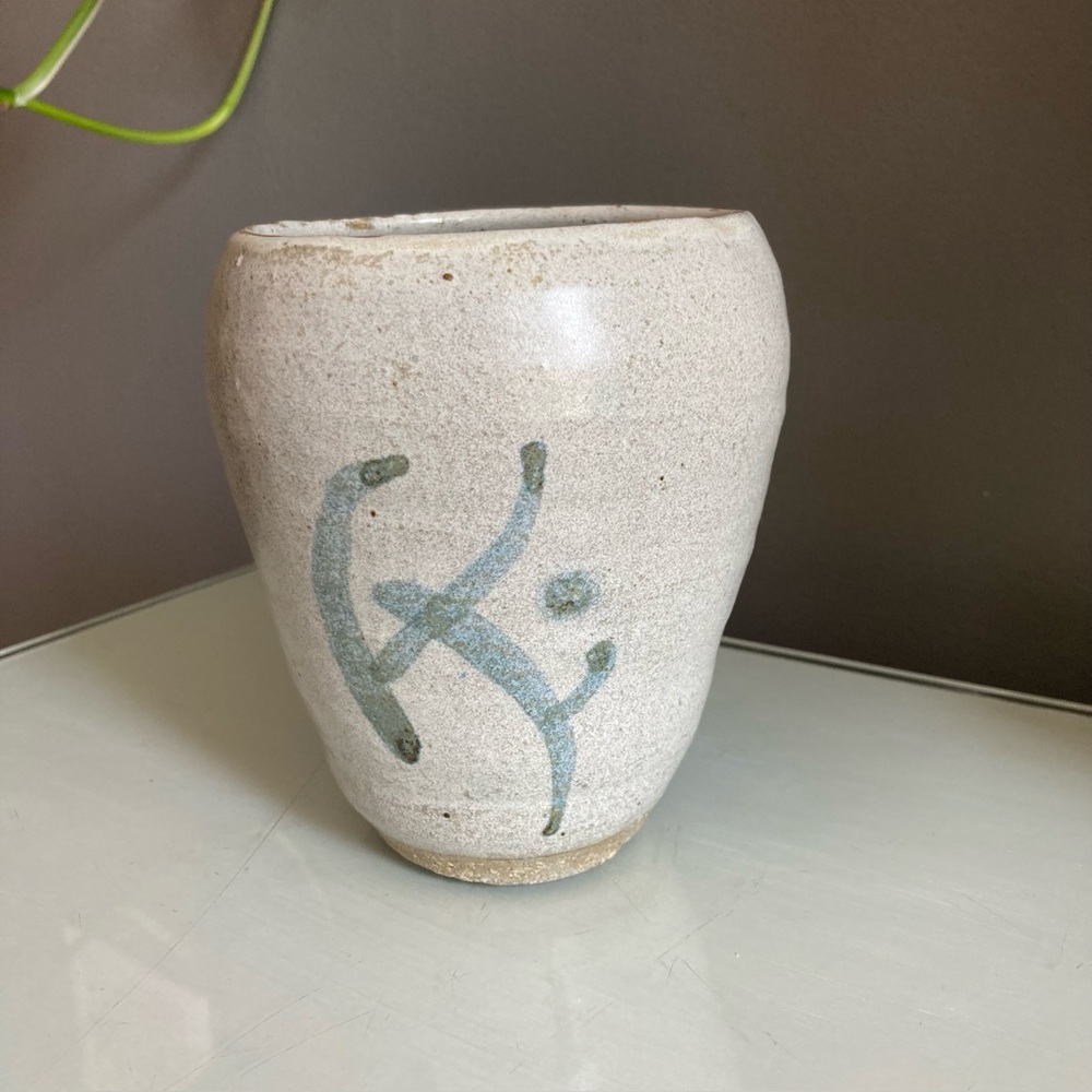 Organic Stoneware Pottery Vessel Vase